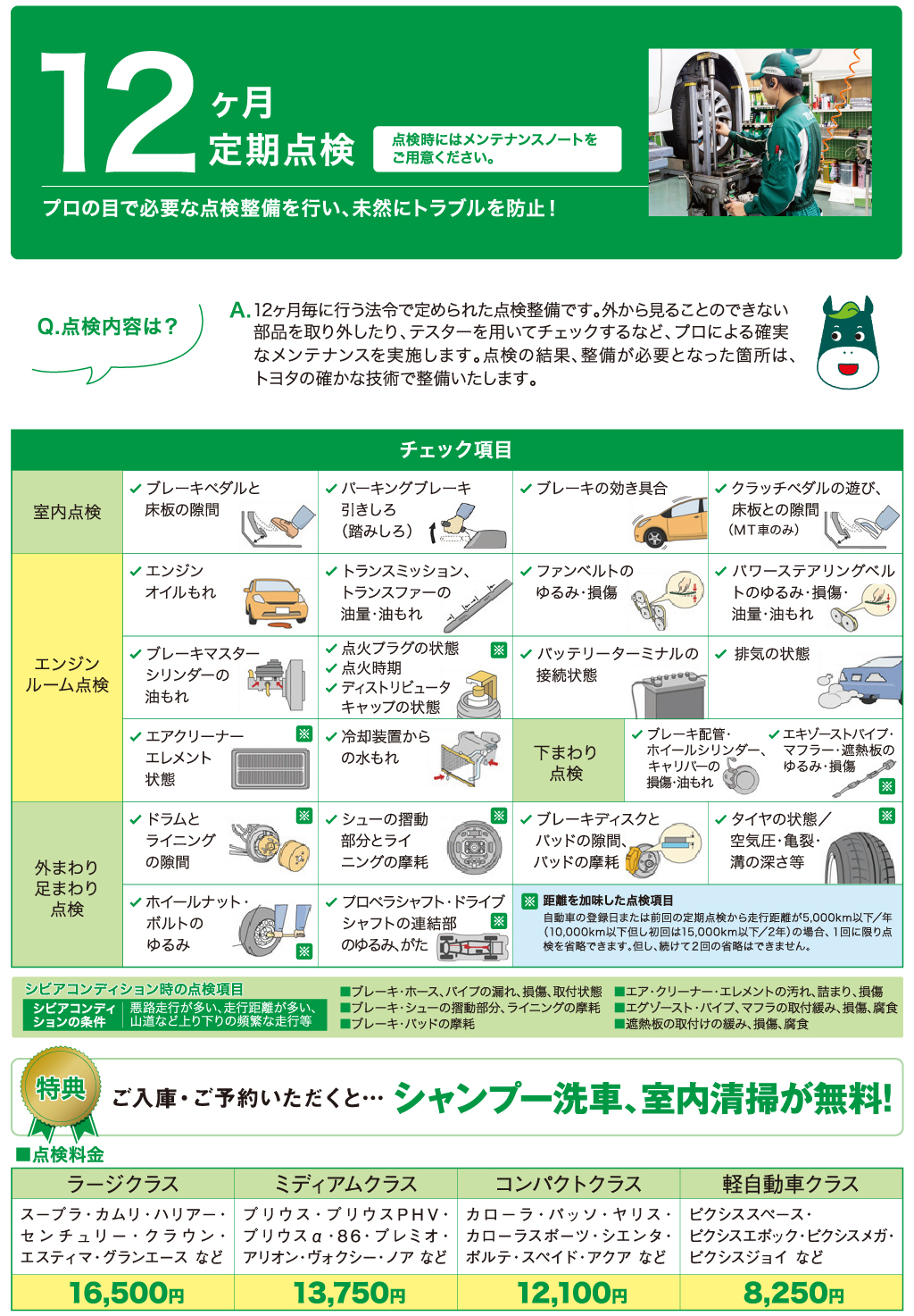 １２ヶ月定期点検 長崎トヨペット株式会社